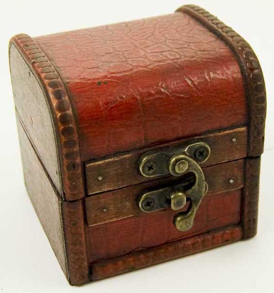 Box Wooden Chest 8X8X8cm