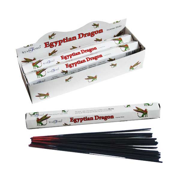 Incense Stick Stamford Hexagonal Egyptian Dragon 6pcs