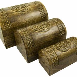 Box Chest Celtic Knot Set Of 3