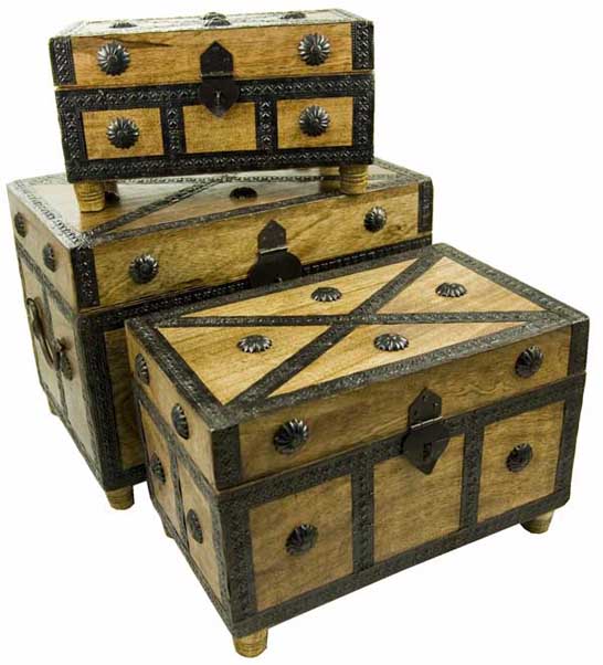 Box Chest Rectangle Set Of 3