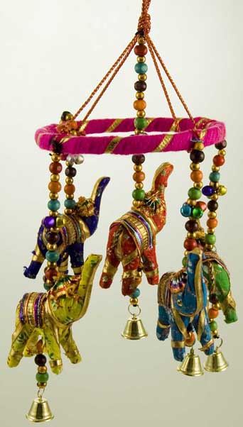 Mobile Hanging 5 Elephants