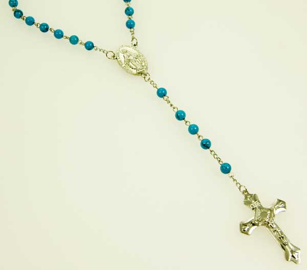 Rosary Bead Turquoise Stones