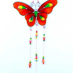 Suncatcher Butterfly Red 29.5cm