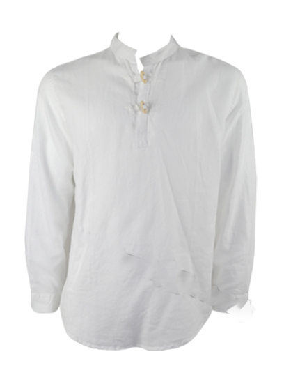 Shirt Mandarin White Size 46