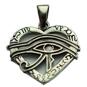 Silver Pendant Egyptian Heart
