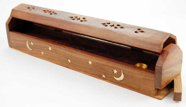 Ashcatcher Box Wood Moon And Star