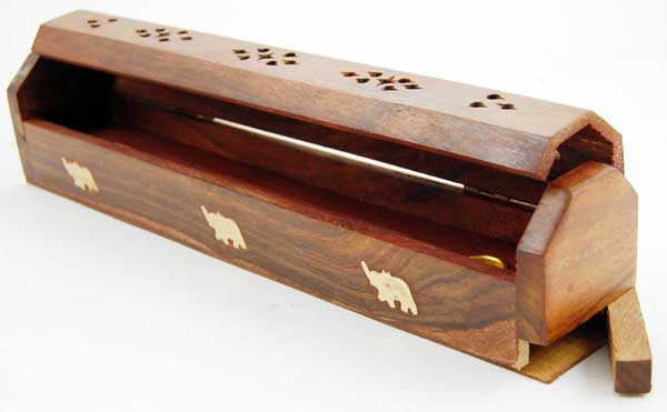 Ashcatcher Box Wood Elephant