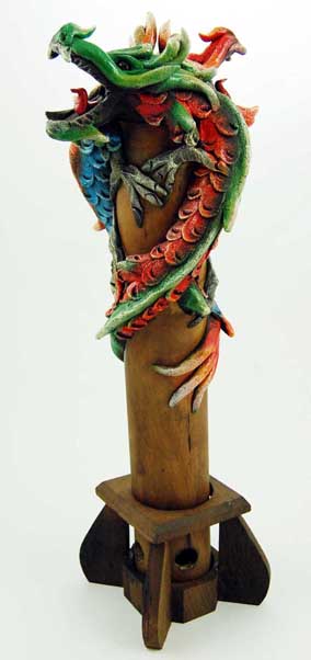 Dragons Incense Bamboo Holder