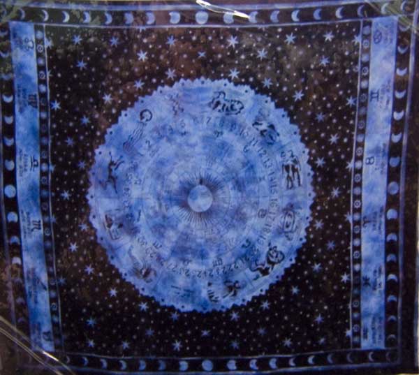 Bedspread Single Zodiac Blue