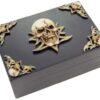 Skull Wooden Box 15.2X10X7.5cm