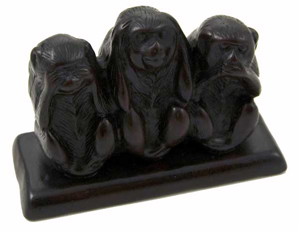 Monkey Figurine Resin L9xh6cm