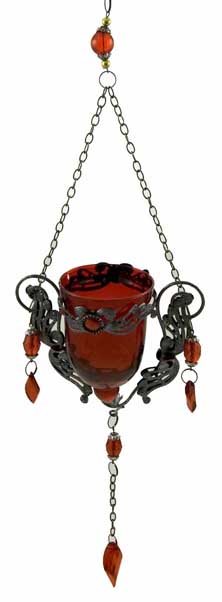 T-light Holder Hanging Glass