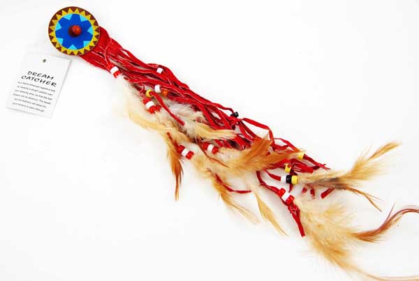 Hair Grip Dream Catcher Red 2 Inch 2pcs