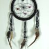 Dream Catcher Beaded Black 7.5cm