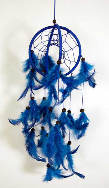 Dream Catcher Double Blue H12xd10.5cm