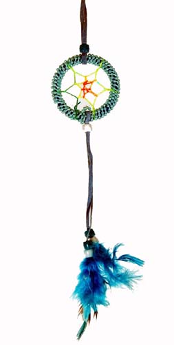 Dream Catcher Beaded Blue 5cm