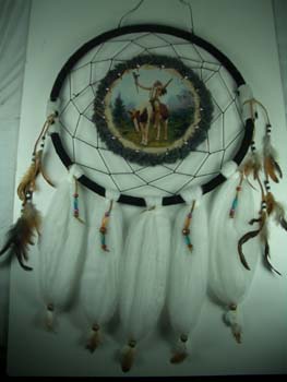 Dream Catcher Indian On Horse 45cm