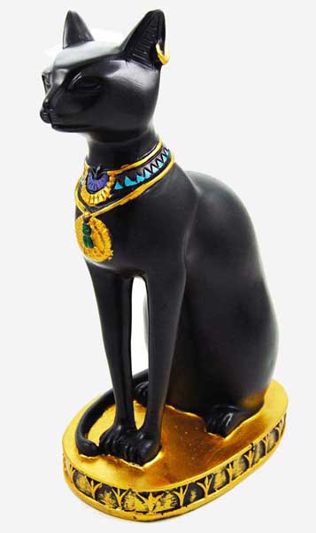 Egyptian Cat Black On Base