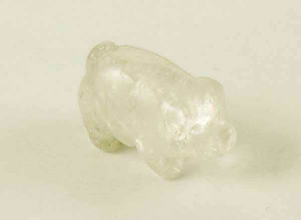 Pig Clear Quartz 25mm