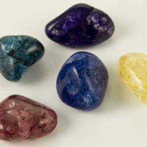 Tumble Stones Cracked Quartz 5pcs