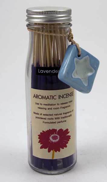Incense In Glass Bottle Lavender