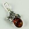 Pendant Amber Oval Leaf