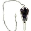 Pendant Amber Triple Triangular Cognac