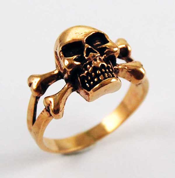 Ring Bronze Skull And Bones