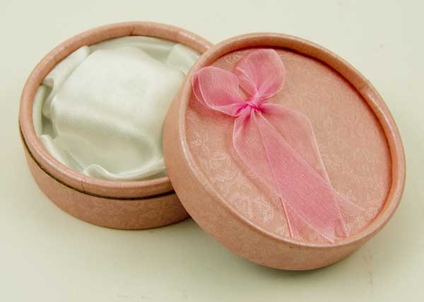 Box Bracelet Round Pink 8.5X3cm 2pcs