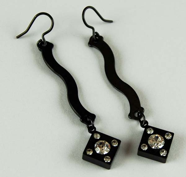 Earring Fashion With Clear Cz Stones