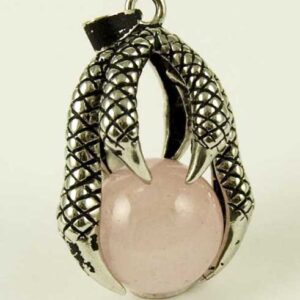 Pendant Dragon Claw Rose Quartz
