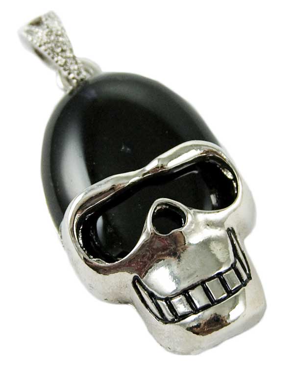 Pendant Skull Head Onyx