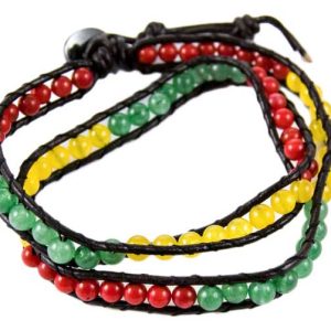 Bracelet Harmony 2 Rows Rasta