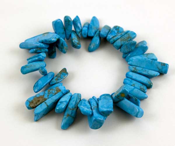 Bracelet Large Chip Turquoise Colour