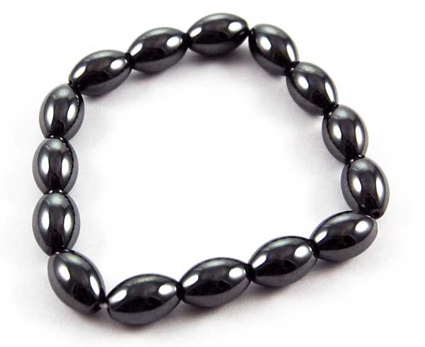 Bracelet Oval Magnetic Hematite 8x12mm