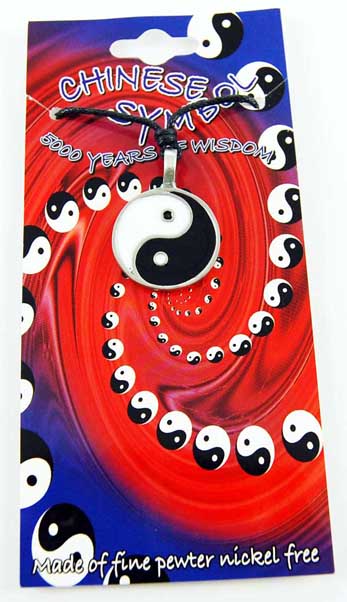 Pendant Pewter Ying Yang