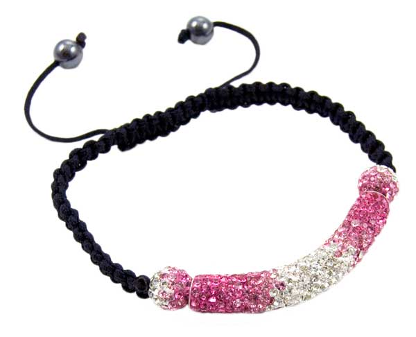 Bracelet Pink Crystal Cluster