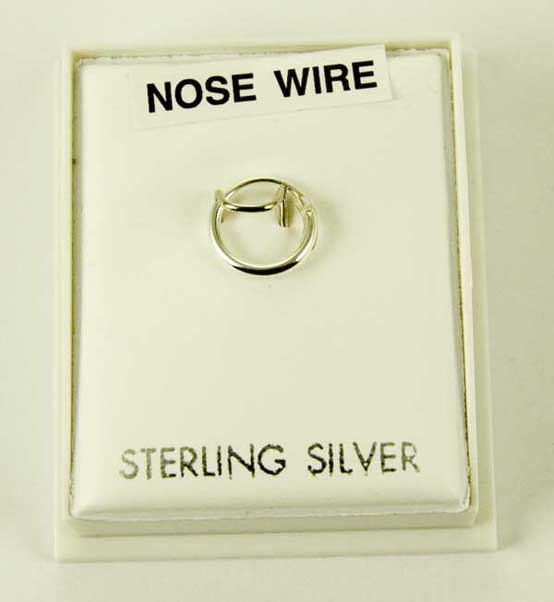 Silver Nose Ring Hinged 8mm