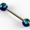 Silver Earring Stone E186 Clear