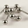 Silver Earring Stone E186 Clear