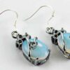 Silver Earring Stone 925 Sterling Silver
