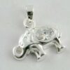 Pendant Silver Cz Elephant