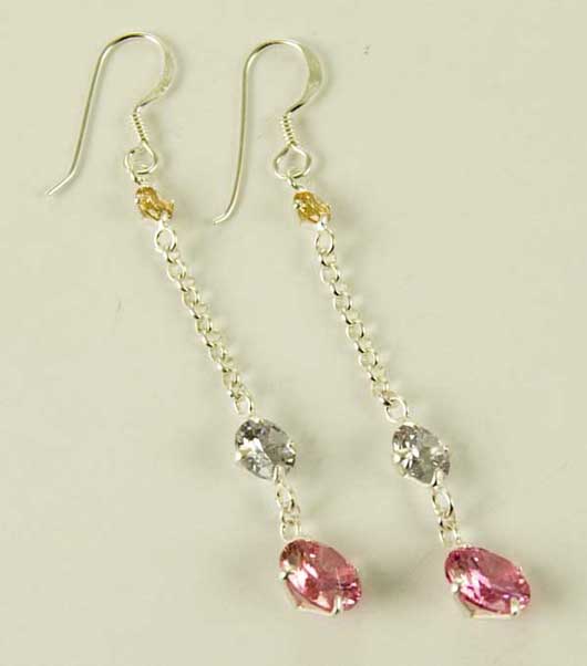 Silver Earring Triple Circles