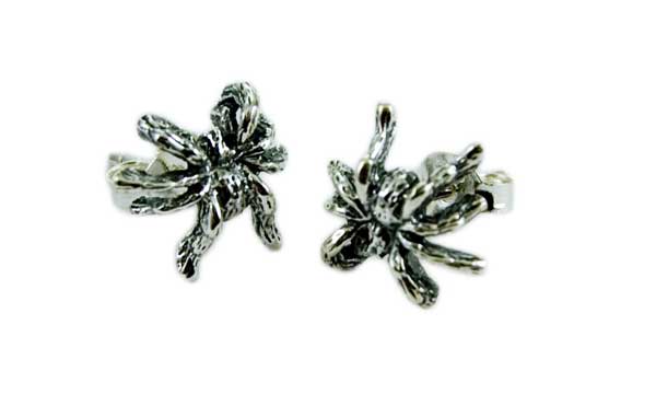 Earring Silver Tarantula 9mm