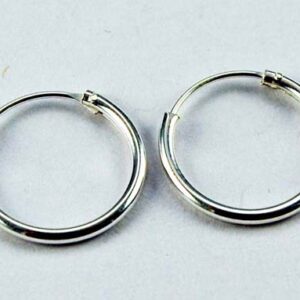 Earring Silver Hoop 1.2x14mm