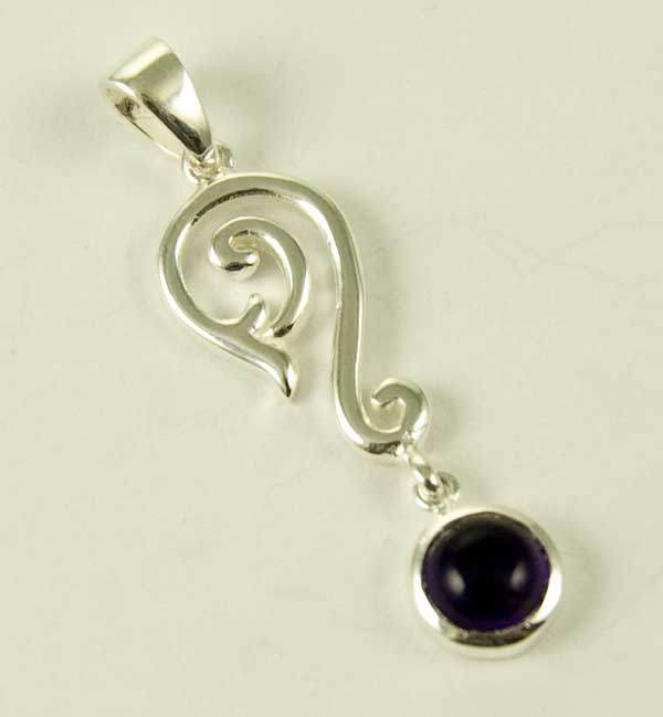 Pendant Silver Amethyst
