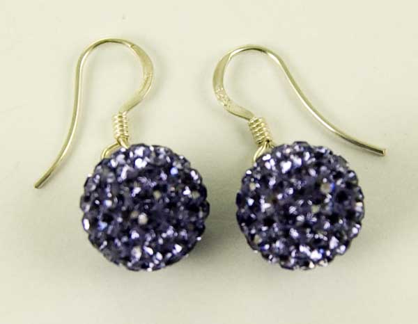 Silver Earring Drop Tanza 12mm