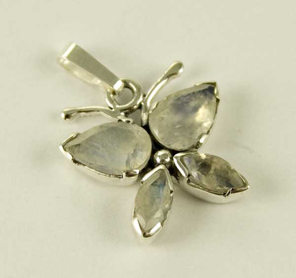 Pendant Silver Butterfly Moonstone