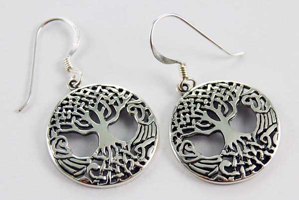 Earring Silver Tree Of Life