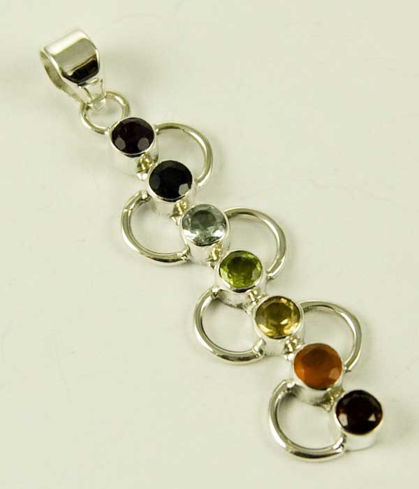 Silver Pendant Chakra L5cm